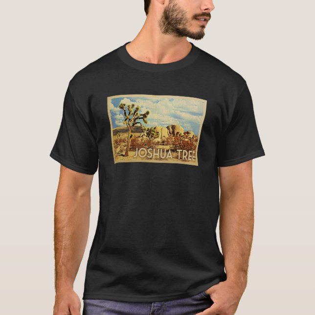 Joshua Tree T - Shirt Vintage Travel Graphic T-Shi (Vorderseite)