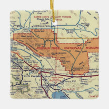 Joshua Tree Vintag Map
