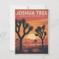 Joshua Tree Vintage Travel Poster