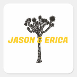 Joshua Tree Wedding Custom Sticker