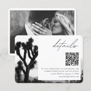 Joshua Tree Wedding Details QR Code UAWG Begleitkarte