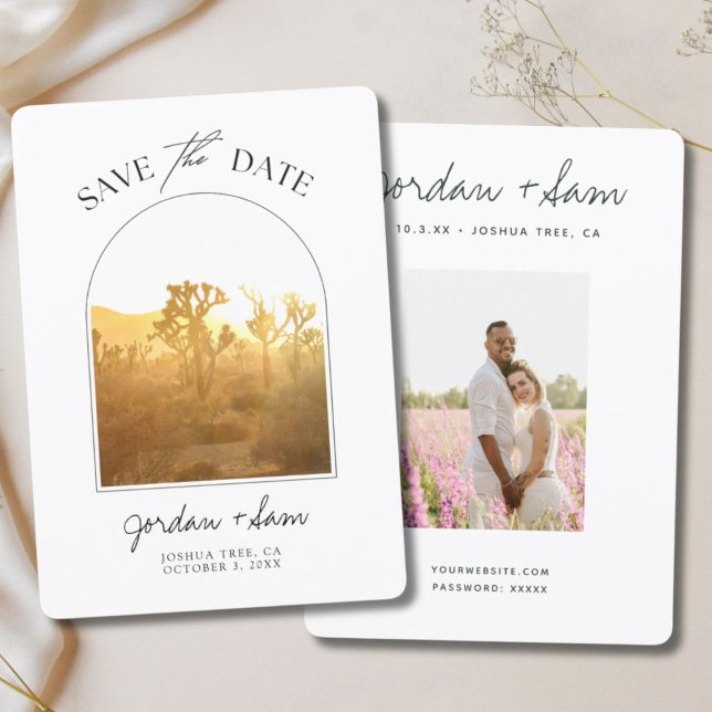 Joshua Tree Wedding Nationalpark Save the Date Einladung (Joshua Tree Wedding National Park Save the Date Invitation)
