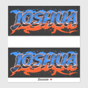 Joshua Vorname Name Graffiti Aufkleber Sticker