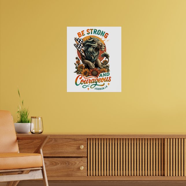 Joshus 1:9 poster (Wohnzimmer 2)