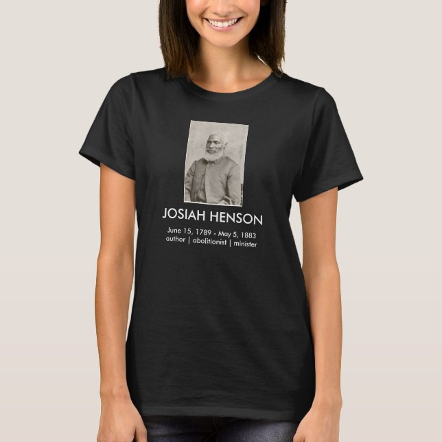 Josiah Henson T - Shirt (dunkel) (Vorderseite)