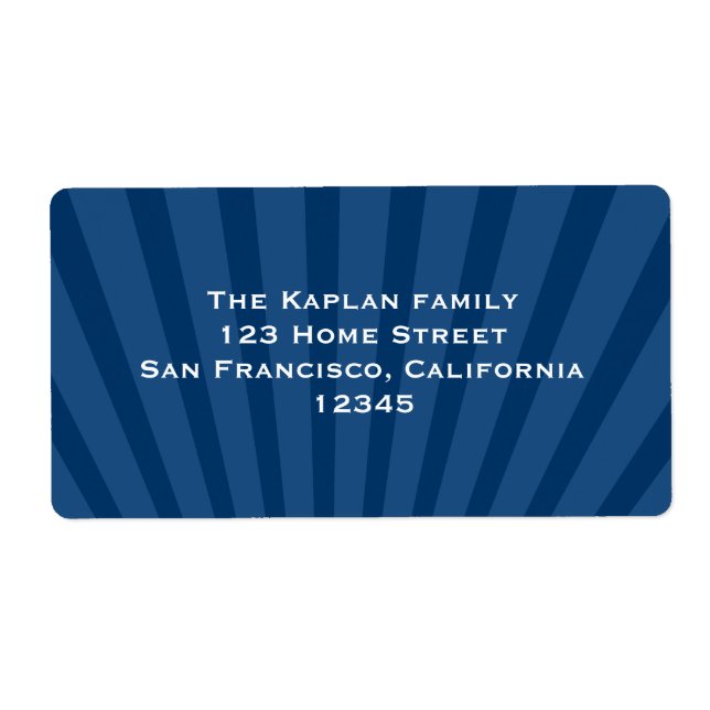 Josiah Return Address Label (Vorne)