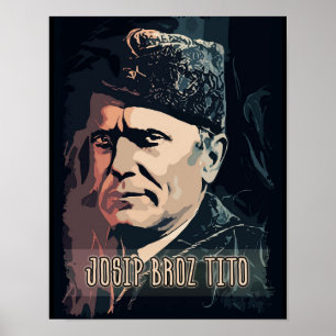 Josip Broz Tito Präsident von Jugoslawien SFRJ Poster