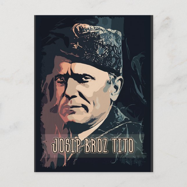 Josip Broz Tito Präsident von Jugoslawien SFRJ Postkarte (Vorderseite)