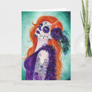 Joslyn Day of the Dead card By renee Lavoie Karte