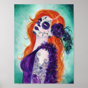 Joslyn Day of the Dead Poster Print By Renee