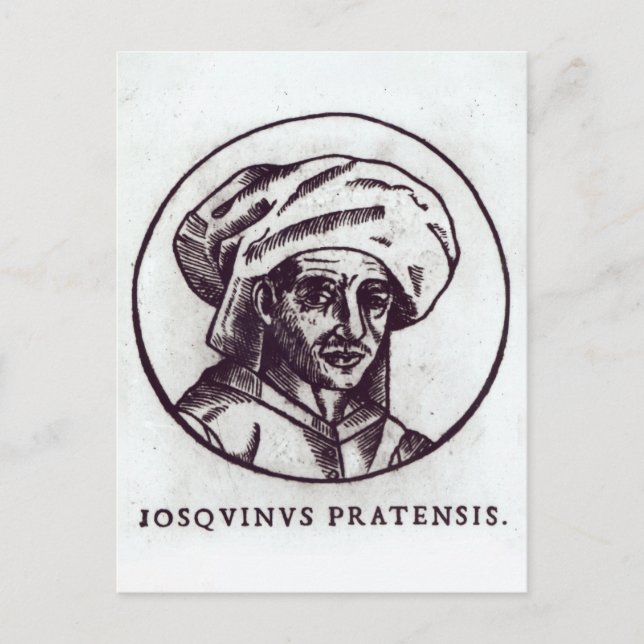Josquin des Pres Postkarte (Vorderseite)