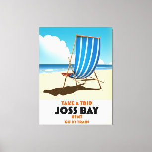Joss Bay Kent Vintages Reiseplakat. Leinwanddruck