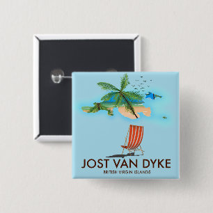 Jost van Dyke Britische Jungferninseln. Button