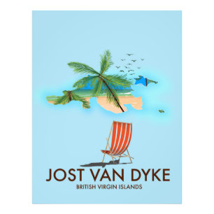 Jost van Dyke Britische Jungferninseln. Fotodruck