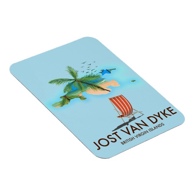 jost van dyke Britische Jungfrau Islands. Magnet (Rechte Seite)