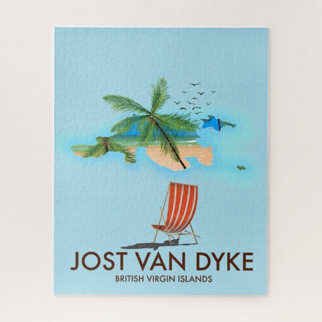 jost van dyke Britische Jungfrau Islands. Puzzle (Vertikal)