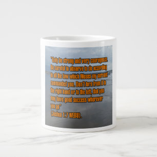 Josua 1:7 WEBU Mug Jumbo-Tasse