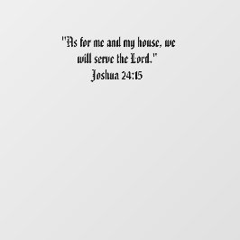 Josua 24:15 fensteraufkleber