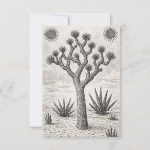 Josua-Baum-Skizze   Wüsten-Skizzenkunst Save The Date