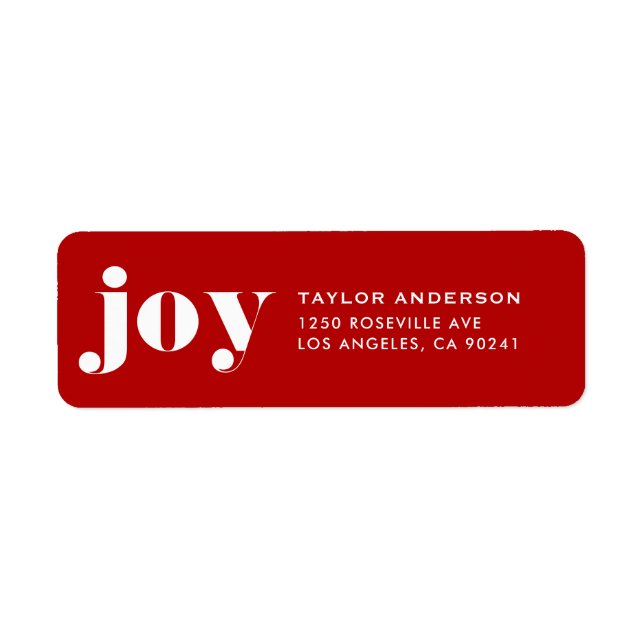 JOT Bold Typografy Modern Christmas Red (Vorne)