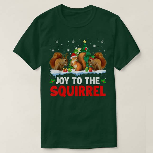 Joto the Eichhörnchen Weihnachten Weihnachtsmann E T-Shirt (Design vorne)