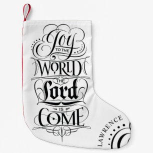 Joto the World Christlich Christmas Personalize Kleiner Weihnachtsstrumpf