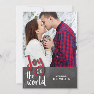 Joto the World Christmas Foto Card Feiertagskarte