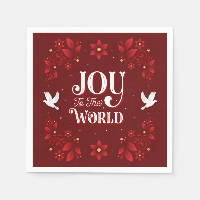 Joto the World Christmas Party Paper Napkins Serviette (Vorderseite)