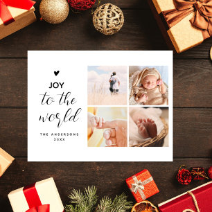 Joto the World Collage Weihnachten vier Fotos Postkarte