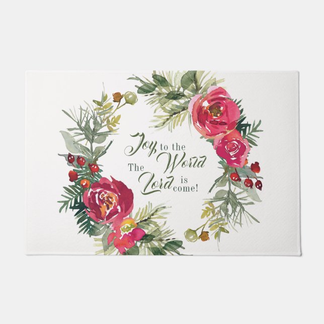 Joto the World Der Herr ist gekommen, Weihnachten Fußmatte (Vorderseite)