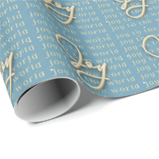 "Joto the World" - Gold und Blue Wrapping Paper Geschenkpapier
