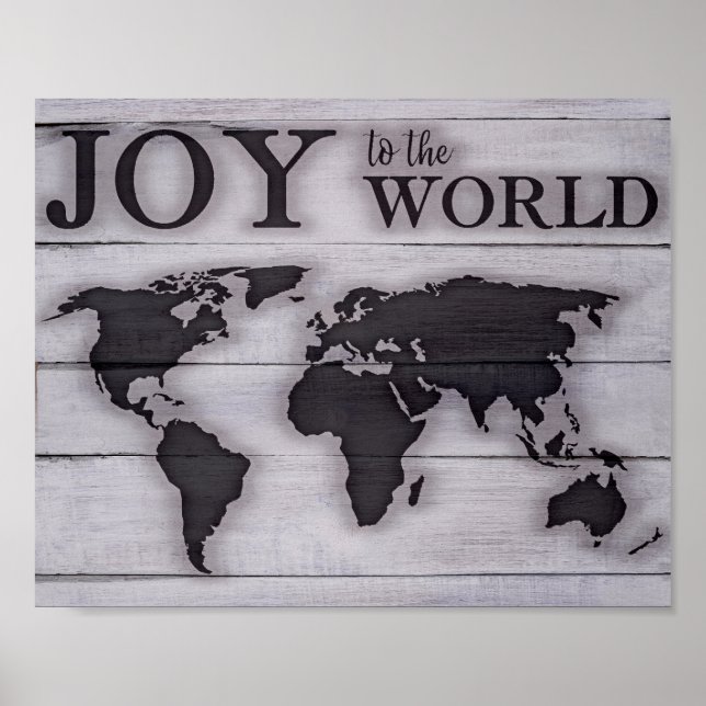 Joto the World Map Print Poster (Vorne)