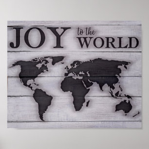 Joto the World Map Print Poster