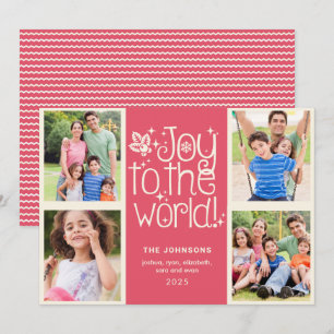 Joto the World Multi Foto Weihnachtskarte Einladung