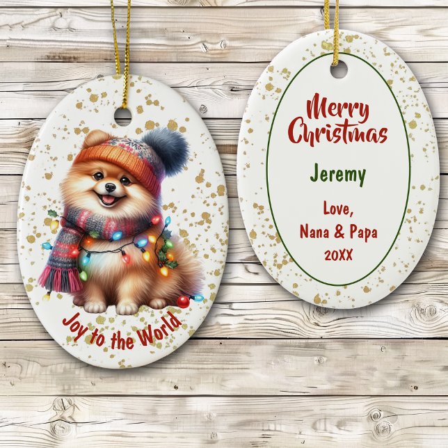 Joto the World Spitz Puppy Keramik Ornament (Von Creator hochgeladen)