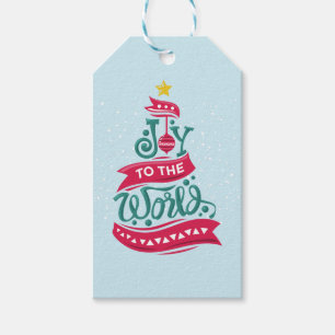 Joto the World Weihnachtsziffer Typografie Geschenkanhänger