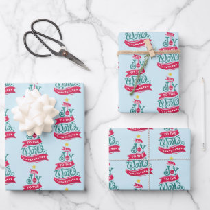 Joto the World Weihnachtsziffer Typografie Geschenkpapier Set