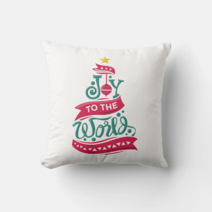 Joto the World Weihnachtsziffer Typografie Kissen