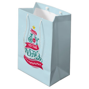 Joto the World Weihnachtsziffer Typografie Mittlere Geschenktüte