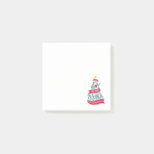 Joto the World Weihnachtsziffer Typografie Post-it Klebezettel