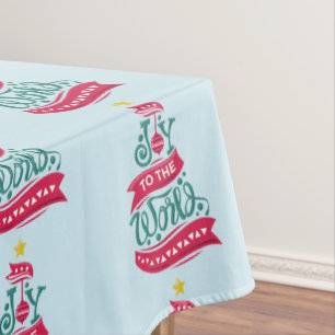 Joto the World Weihnachtsziffer Typografie Tischdecke
