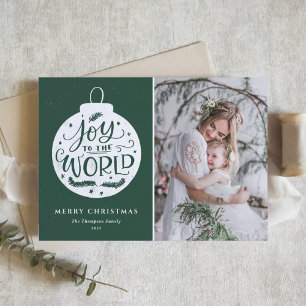 Joto the World Zitat Green Foto frohe Weihnachten