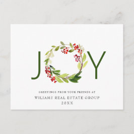 Joty Festive Holly Berry Weihnachtsgrüße Urlaub Postkarte