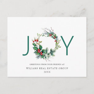 Joty Festive Holly Berry Weihnachtsgrüße Urlaub Postkarte