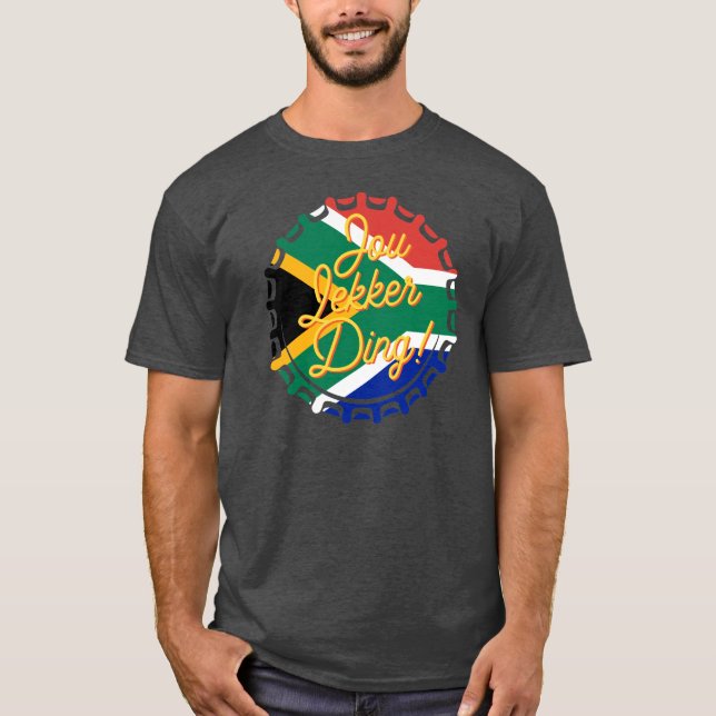 Jou Lekker Ding Bottle Cap Afrikaans Südafrikaner T-Shirt (Vorderseite)