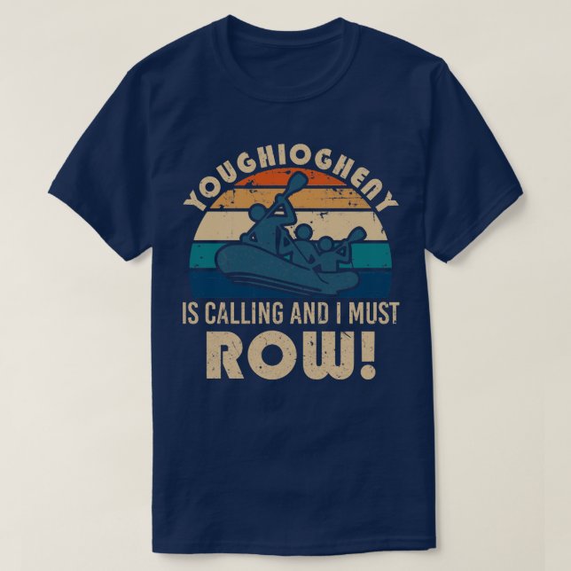 Joughioghenisches Rafting T-Shirt (Design vorne)