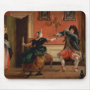 Jourdain zäunt sein Mädchen ein Mousepad