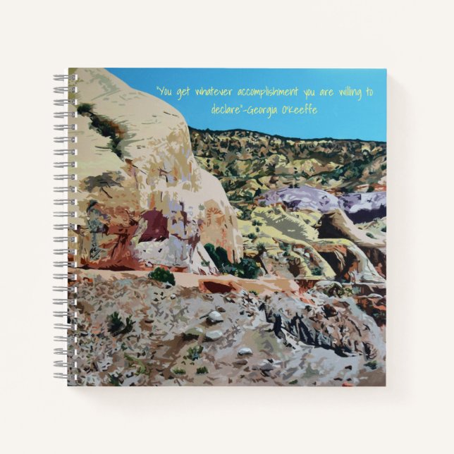 Journal, Ghost Ranch mit Georgia O'Keeffe Zitat Notizbuch (Vorderseite)