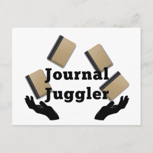 Journal Juggler Postkarte