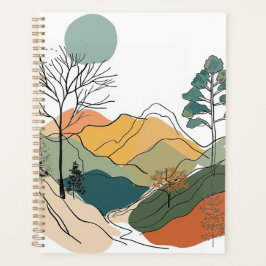 Journal Minimalistisch Design Mountain Journal Planer